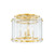 Corbett Lighting - 375-17-VPB - Four Light Flush Mount - Rio - Vintage Polished Brass