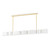 Corbett Lighting - 393-54-SWH/VB - Seven Light Linear - Opal - Soft White/Vintage Brass