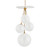 Corbett Lighting - 419-36-VB/GSW - Four Light Pendant - Antoinette - Vintage Brass