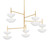 Corbett Lighting - 477-55-VGL/GSW - LED Chandelier - Evander - Vintage Gold Leaf
