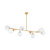 Corbett Lighting - 488-08-VPB - Eight Light Linear Pendant - Glasgow - Vintage Polished Brass
