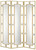 Currey and Company - 1000-0084 - Mirror - Camille Collection - Cream/Brushed Brass/Mirror