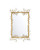 Currey and Company - 1000-0161 - Mirror - Forget-Me-Not - Clear/Chinois Gold Leaf