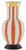 Currey and Company - 1200-0391 - Vase - De Luca Collection - Orange/White/Gold/Black