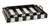 Currey and Company - 1200-0451 - Tray Set of 2 - Arrow Collection - Black/White/Natural/Brass