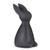Currey and Company - 1200-0655 - Rabbit - Black Marble Rabbit - Black