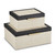 Currey and Company - 1200-0668 - Box Set of 2 - Deanna - Ivory/Black/Brushed Brass/Beige