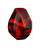 Currey and Company - 1200-0901 - Vase - Akako Vase - Black/Orange