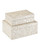 Currey and Company - 1200-0904 - Box Set of 2 - Gerri Dot - Natural/Cream