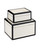 Currey and Company - 1200-0972 - Box Set of 2 - Lacquer - Ivory/Black