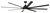 Rush 84" Ceiling Fan Wet Rated no Wifi 84" Ceiling Fan (RSH84FB8-NWF)
