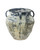 Currey and Company - 2200-0064 - Planter - Agrigento - Antique White/Blue Drip