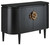 Currey and Company - 3000-0004 - Demi-Lune - Briallen - Caviar Black/Antique Brass