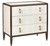 Currey and Company - 3000-0141 - Chest - Evie - Ivory/Dark Walnut/Brass