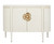 Currey and Company - 3000-0201 - Demi-Lune - Briallen - Cerused White/Brass