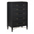 Currey and Company - 3000-0248 - Chest - Verona Collection - Black Lacquered Linen/Champagne