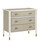 Currey and Company - 3000-0264 - Chest - Aster - Off-White/Fog/Brass