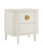 Currey and Company - 3000-0279 - Nightstand - Briallen - Cerused White/Brass