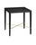 Currey and Company - 3000-0296 - End Table - Verona - Black Lacquered Linen/Champagne