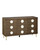 Currey and Company - 3000-0297 - Cabinet - Colette Collection - Tawny Brown/Polished Brass/Mirror