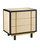 Currey and Company - 3000-0301 - Nightstand - Deanna - Ivory/Black/Brushed Brass/Natural/Dusty Blue/Clear