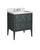 Currey and Company - 3800-0009 - Vanity with Sink - Santos - Vintage Navy/Natural/White/Brushed Brass/Polished Nickel