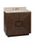 Currey and Company - 3800-0011 - Vanity with Sink - Morombe - Cocoa/Natural/White