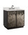 Currey and Company - 3800-0013 - 36 Vanity with Rectangular Undermount Sink - Mosaico - Ebony/Natural/White/Antique Mirror