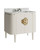 Currey and Company - 3800-0016 - 36 Vanity with Oval Undermount Sink - Briallen - Cerused White/Natural/White/Polished Brass