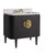 Currey and Company - 3800-0017 - 36 Vanity with Oval Undermount Sink - Briallen - Caviar Black/Natural/White/Light Antique Brass