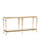 Currey and Company - 4000-0205 - Console Table - Fiore - Polished Brass/Natural