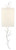Currey and Company - 5000-0149 - One Light Wall Sconce - Baneberry Collection - Gesso White