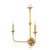 Currey and Company - 5000-0214 - Two Light Wall Sconce - Nottaway - Contemporary Gold Leaf