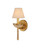 Currey and Company - 5000-0248 - One Light Wall Sconce - Vichy - Natural/Contemporary Gold Leaf