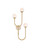 Currey and Company - 5000-0257 - Three Light Wall Sconce - Highsmith - Brass/Natural/White