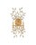 Currey and Company - 5000-0275 - Two Light Wall Sconce - Forget-Me-Not - Clear/Chinois Gold Leaf