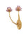 Currey and Company - 5000-0278 - Two Light Wall Sconce - Marilee - Pink/Dutch Gold Leaf