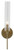 Currey and Company - 5800-0004 - One Light Wall Sconce - Bellings - Antique Brass/Clear