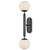 Currey and Company - 5800-0035 - Two Light Wall Sconce - Barbican - Oil Rubbed Bronze/White