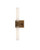 Currey and Company - 5800-0069 - Two Light Wall Sconce - Brietta - Opaque White/Antique Brass