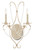 Currey and Company - 5980 - Two Light Wall Sconce - Crystal Lights - Silver Leaf/Crystal