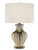 Currey and Company - 6000-0580 - One Light Table Lamp - Muscadine - Cream/Brown/Antique Brass
