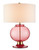 Currey and Company - 6000-0717 - One Light Table Lamp - Jocasta - Clear Red/Brass