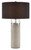 Currey and Company - 6000-0751 - One Light Table Lamp - Edfu Table Lamp - Concrete/Clear