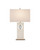 Currey and Company - 6000-0949 - One Light Table Lamp - Radiant Table Lamp - White/Clear/Antique Brass