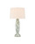 Currey and Company - 6000-1013 - One Light Table Lamp - Motte - White/Green/Pale Pink/Clear