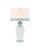Currey and Company - 6000-1026 - One Light Table Lamp - Kora - White/Light Blue
