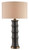 Currey and Company - 6955 - One Light Table Lamp - Roark Black Table Lamp - Matte Black/Antique Brass