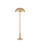Currey and Company - 8000-0151 - Two Light Floor Lamp - Miles - Natural/Polished Brass