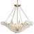 Currey and Company - 9000 - Four Light Chandelier - Quantum - Clear/Contemporary Silver Leaf